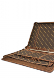 Vintage-Leder A4-Schreibmappe mit Ringmechanik, braun